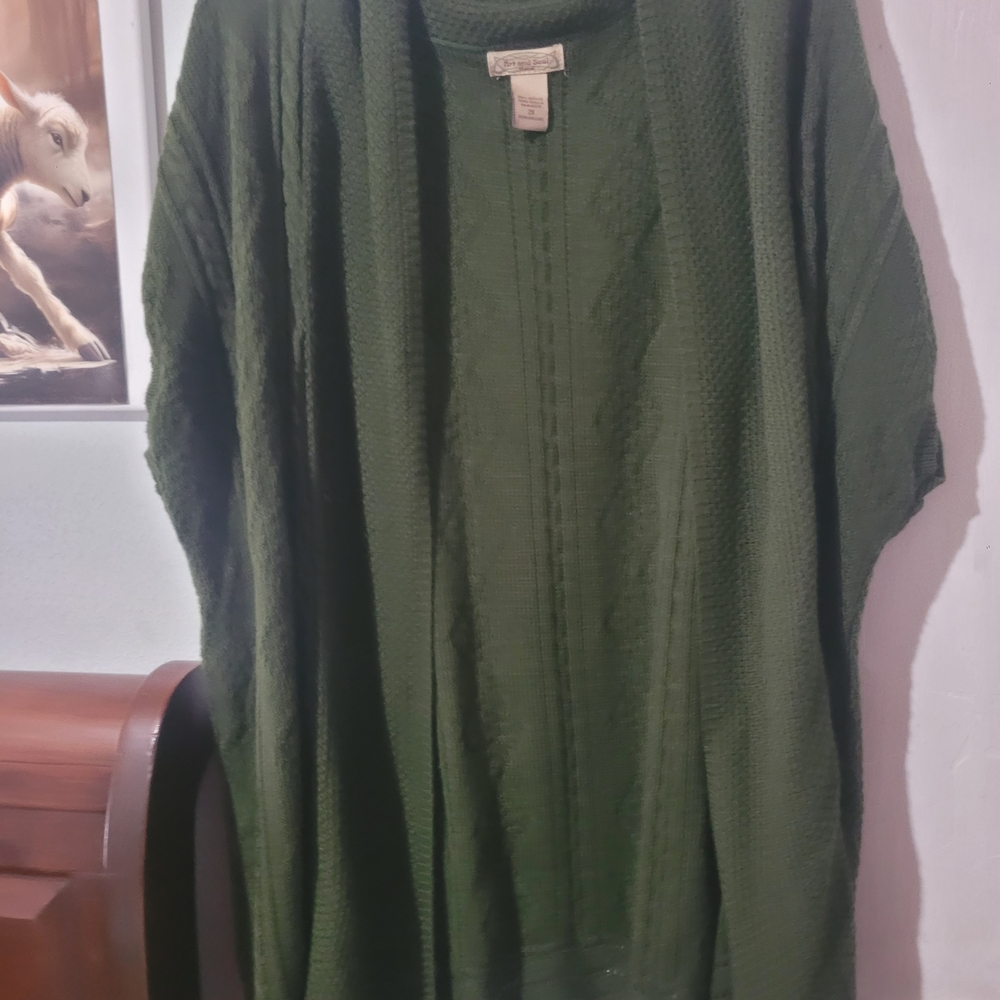 Art And Soul Forest Green Knit Sweater